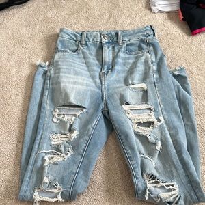 american eagle curvy high rise jeggings